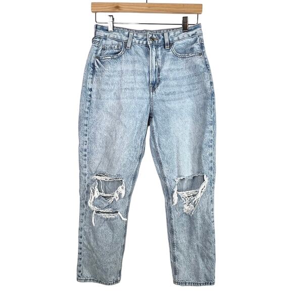 American Eagle Mom Straight Jean Size 6 Short - Picture 1 of 12
